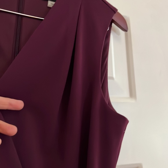 ASL Tahari burgundy jumpsuit. Size 14. NWOT - Picture 4 of 8